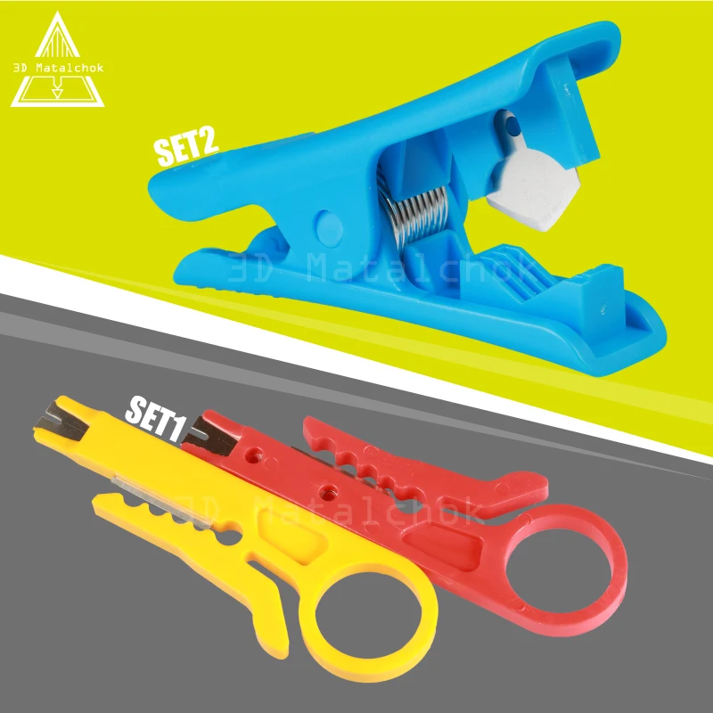 3D Printer Mini Portable Wire Stripper Knife Ptfe Tube Cutter For Teflonto Tube Hotend Prusa I3 Mk8 Ender 3 Extruder Kit Tools