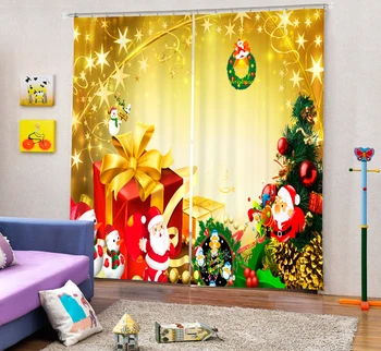 Christmas gift Curtains 3D Photo Printing Blackout For Window Living Room Bedding Room Hote Office Sofa Decoration Christmas gift Curtains 3D Photo Printing Blackout For Window Living Room Bedding Room Hote Office Sofa Decoration