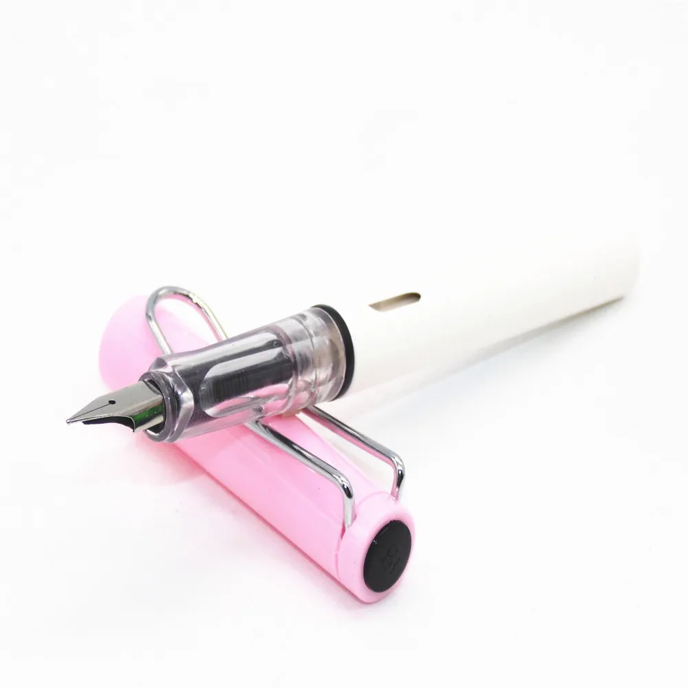 Роскошная качественная 359 цветная каллиграфическая ручка для студентов, авторучка, канцелярские принадлежности для студентов - Цвет: White pink