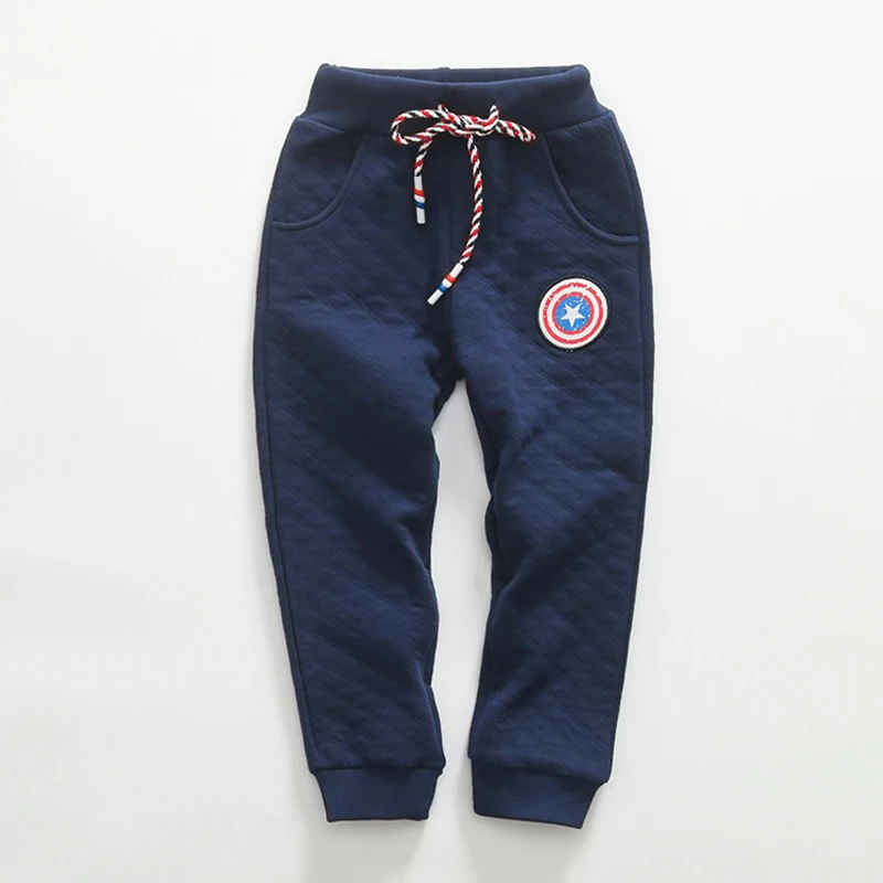 

BINIDUCKLING Children Space Cotton Pants For Boys Kids Star Printed Elastic Waist Harem Pants Warm Soft Trousers Clothes