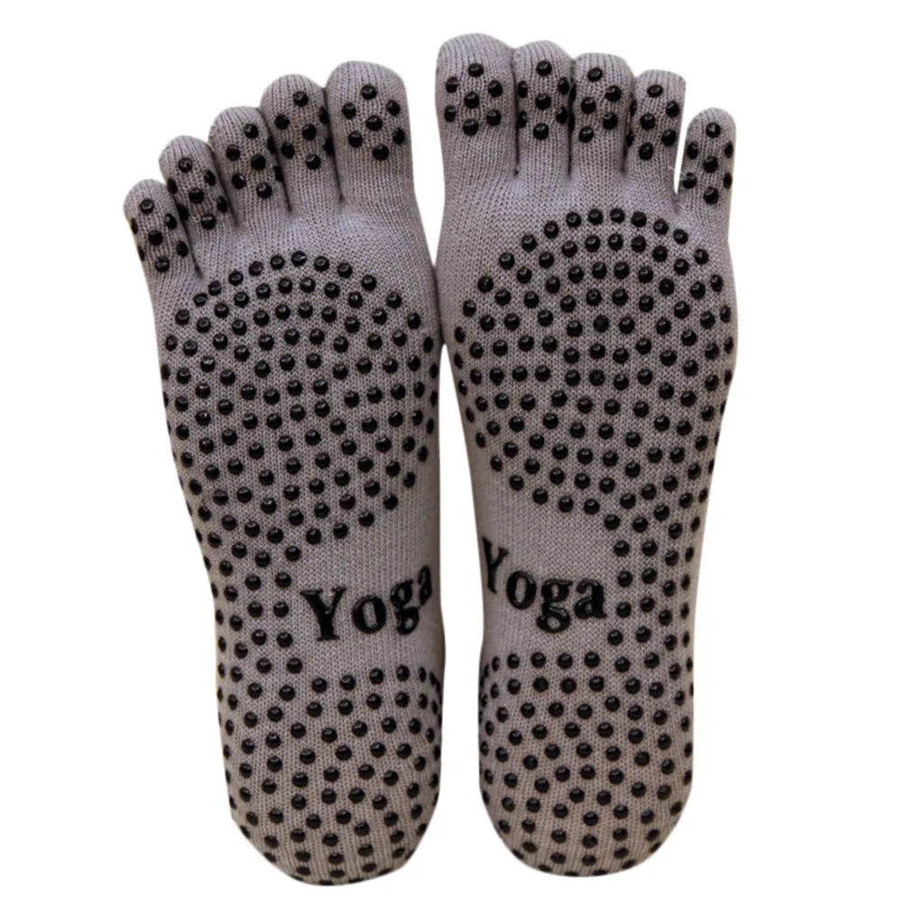

Men Socks Warm sports Gym Non Slip Massage Anti Slip Toe Socks Full Grip Funny Socks Men Heel Hosiery