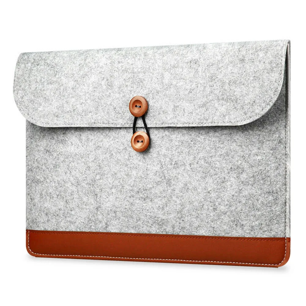 

Universal Woolen Felt Sleeve Bag Pouch Case For 11" 13" 15 inch Laptop Light Weight Anti-dirt High Quality Notebook Bag