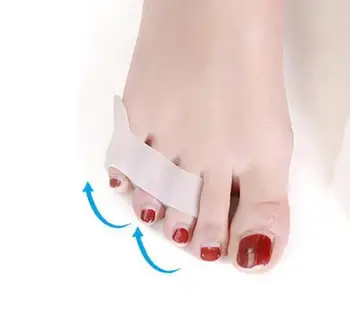 

2 pairs/lot New Arrival Toe Separator Straightener Spacer Hallux Valgus Corrector Little Bunion Relief Foot Care Tool