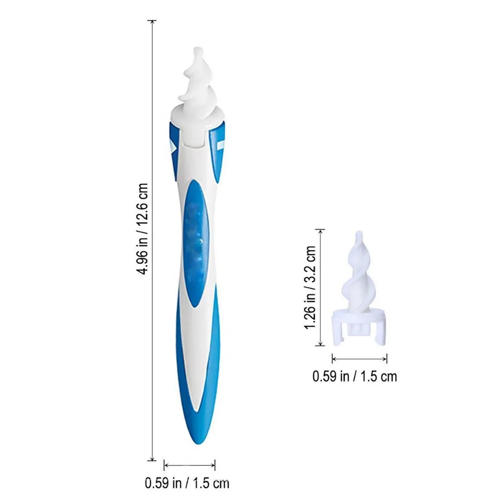 Ушной Очиститель 16 сменных наконечников ушной палочки легкое ушное восковое удаление спиральный очиститель ушной серы для здоровья ушной очиститель слуховой аппарат инструменты для ухода за ушами