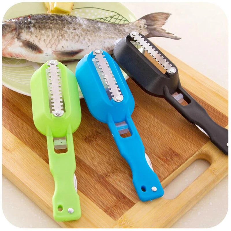 Рыбья чешуя кожи Remover масштабирования и нож быстро чистого дома Кухня чистые инструменты 301-0497