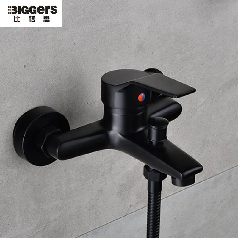 

Free shipping America style black color single handle bathroom shower faucet mixer for cold and hot water bathtub faucet