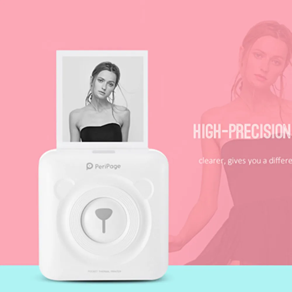 

GOOJPRT PeriPage Mini Protable Thermal Printer Paper Photo Pocket Thermal Printer 58mm Wireless Bluetooth Android iOS Imprimante