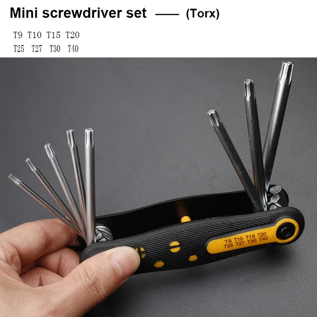8 in1 Multifunction Folding Mini Screwdrivers Set Hand Tools Wire