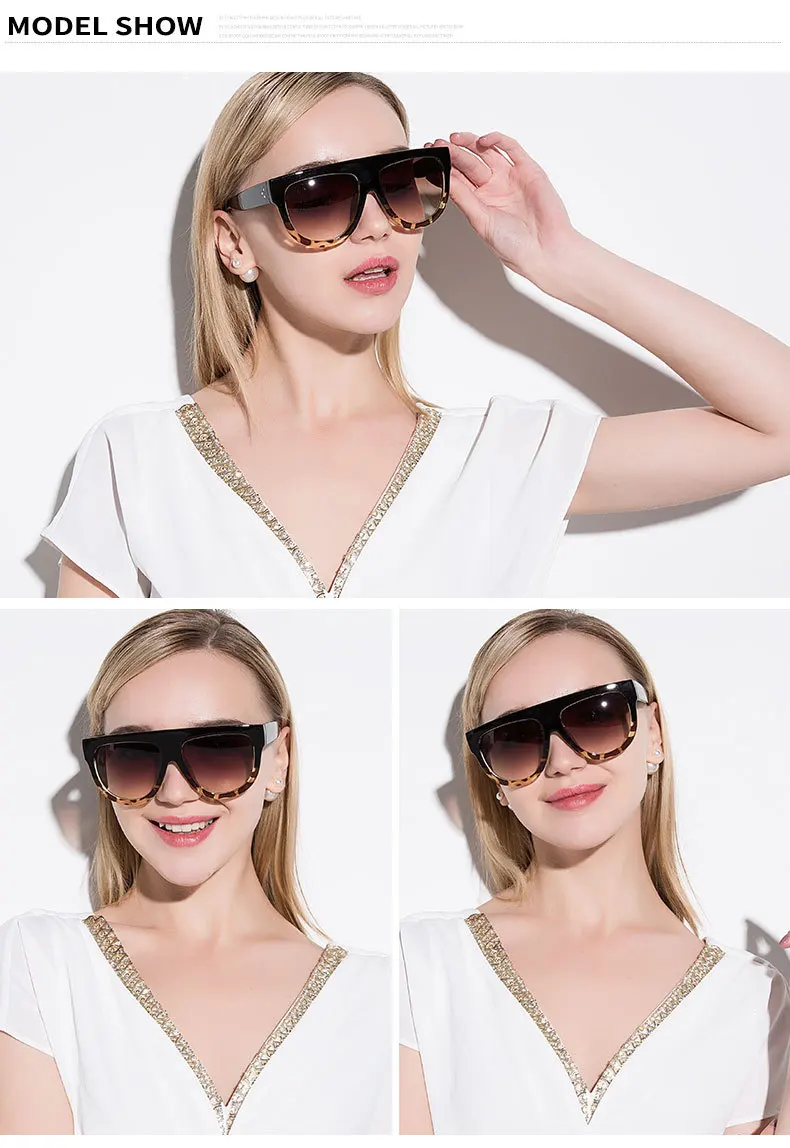 WHO CUTIE, негабаритные солнцезащитные очки "кошачий глаз" для женщин, фирменный дизайн, Ким Кардашьян, Винтажные Солнцезащитные очки с плоским верхом, тени, оттенки OM369
