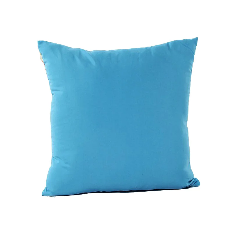 Современный простой мягкий чехол для подушки, декоративная наволочка, домашний декор, диванная наволочка для подушки 45x45 см - Цвет: Синий
