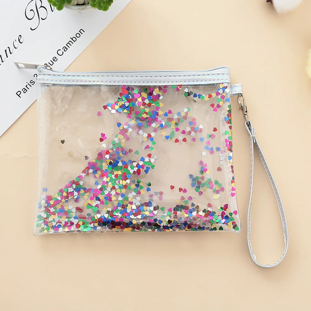 UOSC السفر التجميل حقيبة المرأة سستة المكياج شفافة حقيبة مستحضرات تجميل منظم كيس التخزين أدوات الزينة الجمال غسل عدة أكياس