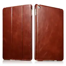 Высококачественный тонкий чехол из натуральной коровьей кожи для iPad Air2 9," Ретро Бизнес настоящая кожа Подставка смарт-чехол для iPad 6 iPad Air2
