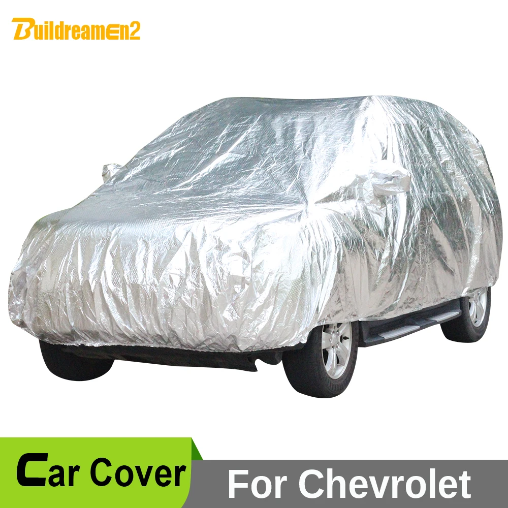 

Buildreamen2 Waterproof Car Cover Anti UV Sun Shield Snow Rain Hail Protection Cover For Chevrolet HHR Equinox Captiva Traverse
