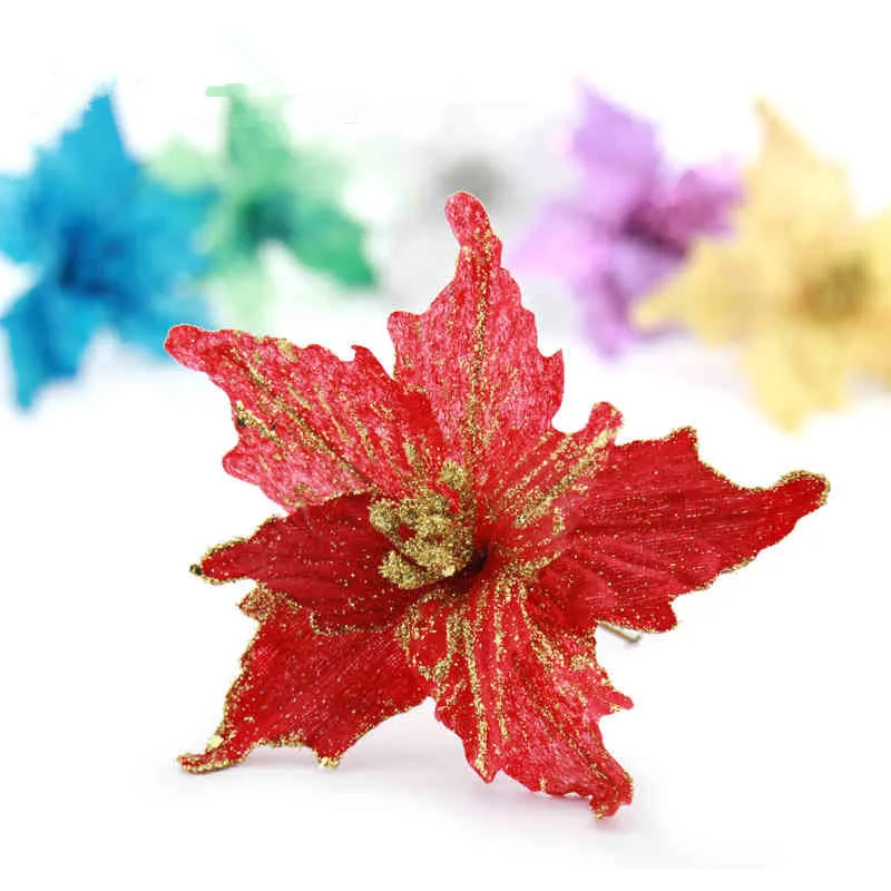 20cm Christmas Flower Christmas Tree Ornament Artificial Flower For