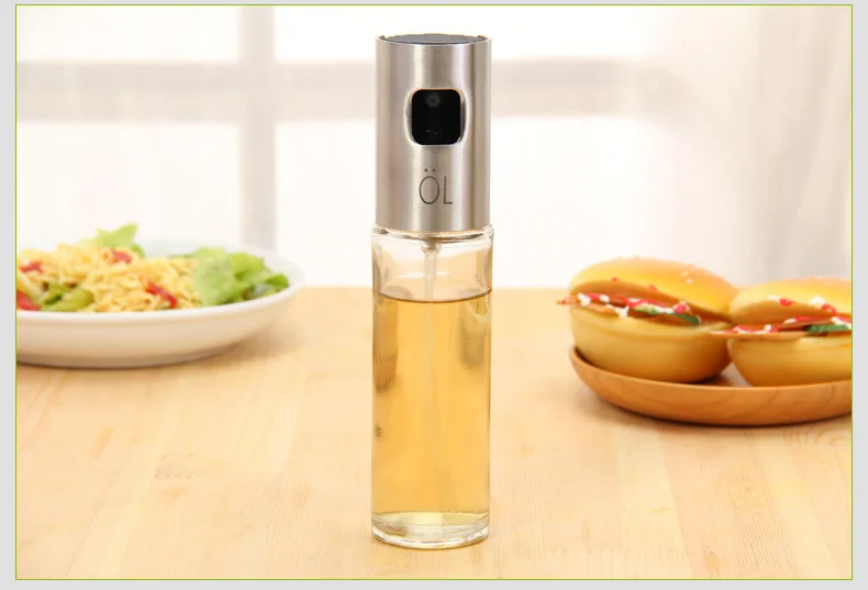 1PC Glass Olive Oil Sprayer Oil Spray Empty Bottle Vinegar ...