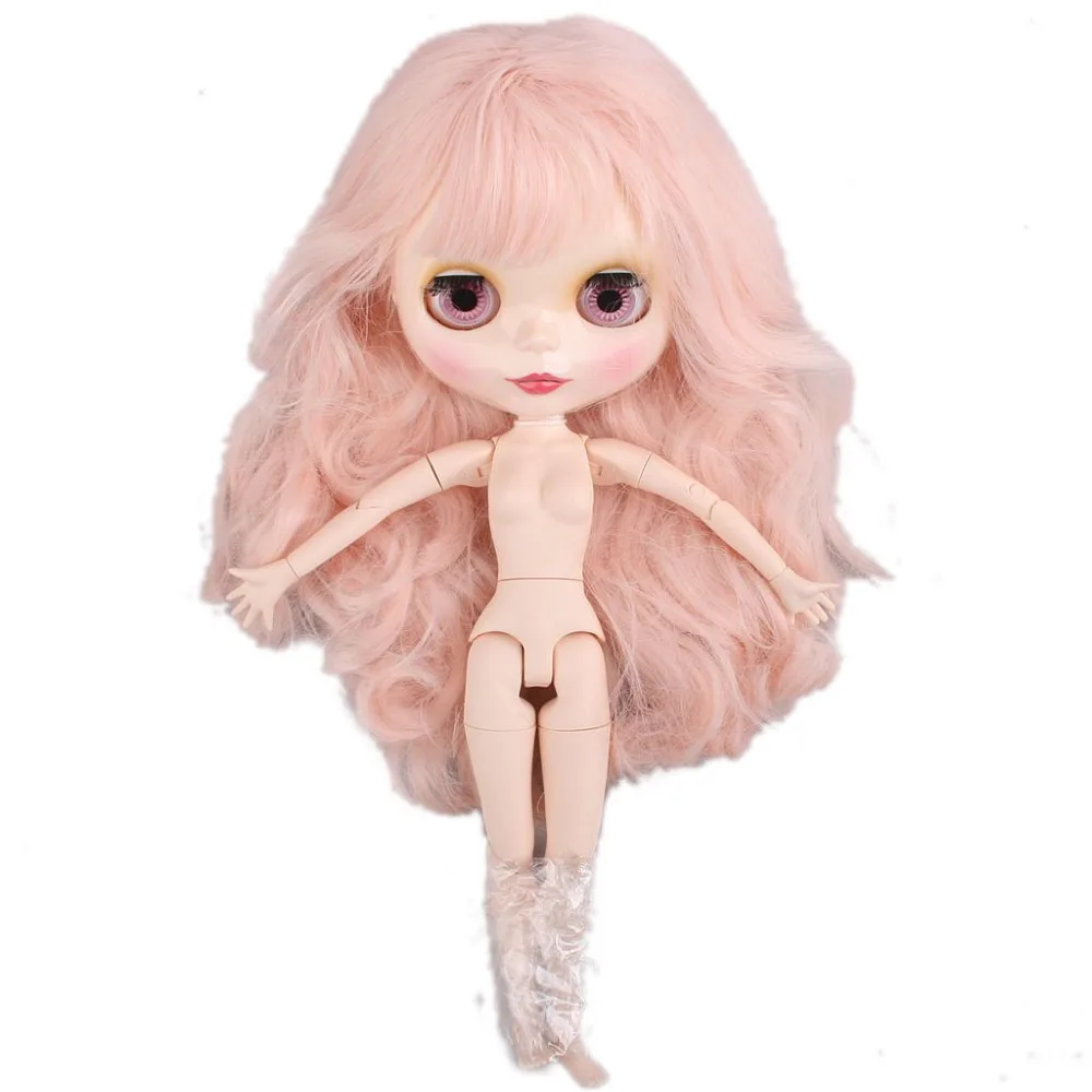 

[wamami] 12" Neo Doll 19 Joints Nude Doll Pink Long Wig ~ Shiny Face