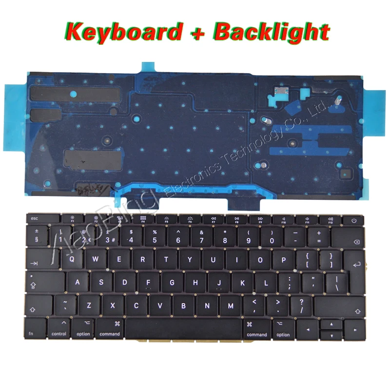 Новая клавиатура A1708 UK для Macbook Pro 13 3 &quotRetina подсветка с подсветкой поздняя 2016