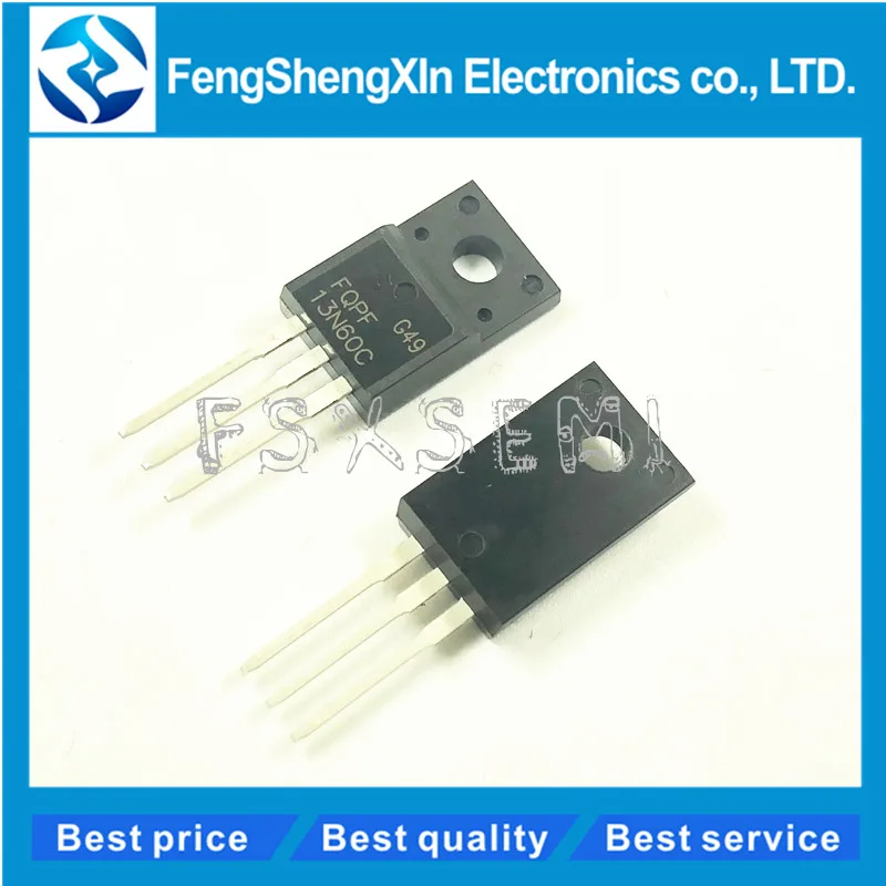 

5pcs/lot FQPF13N60C 13NM60N 13N60 K13A60D 13A600V TO-220F MOSFET