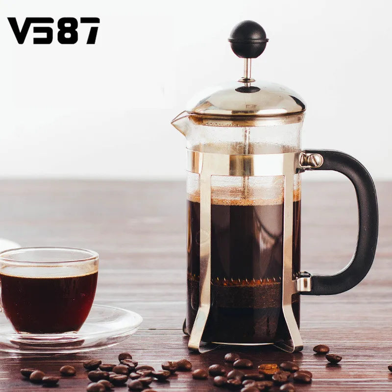 350ml French Press Coffee Maker Coffee Press Pot Teapot Stainless Steel