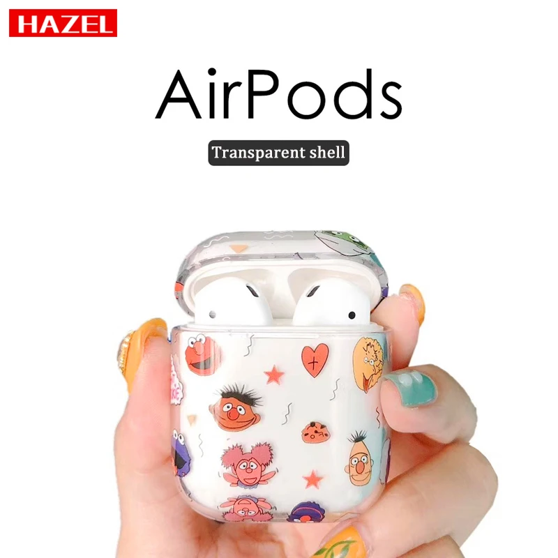 

Cartoon beautiful All inclusive Anti-fall for Apple AirPods 1/2 Wireless Bluetooth Headset Charging Protection Box Cover Bag