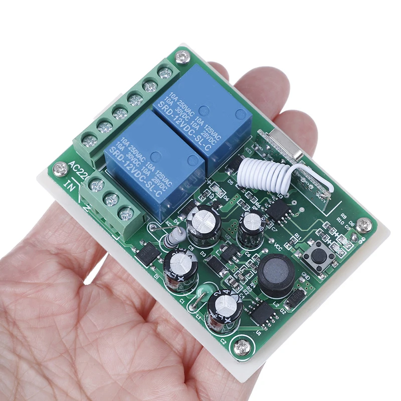 

AC 220v 2ch Relay Receiver Rf Wireless Remote Control Switch Module Wholesale