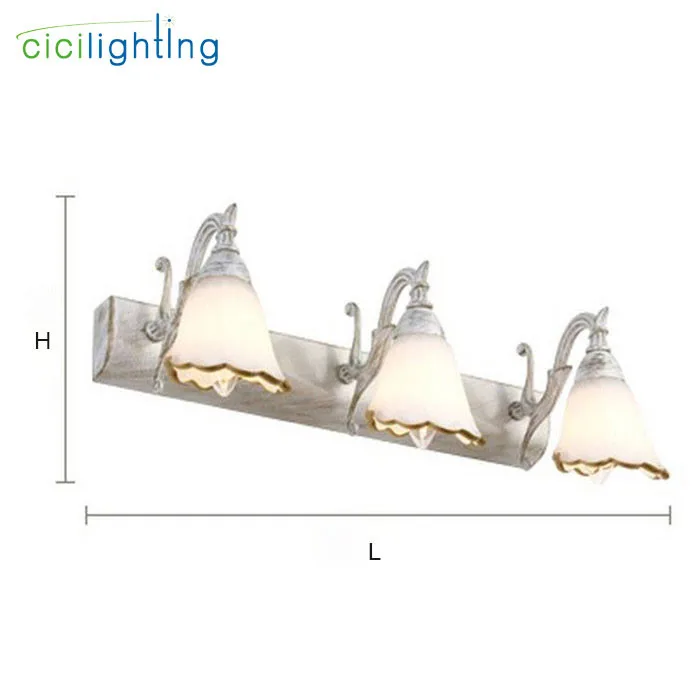 L16/30/46/64 см новые Винтаж E14 настенный светильник Ванная комната Светильник ing зеркальный светильник косметическое зеркало для макияжа шкаф крем Крытый Настенный бра
