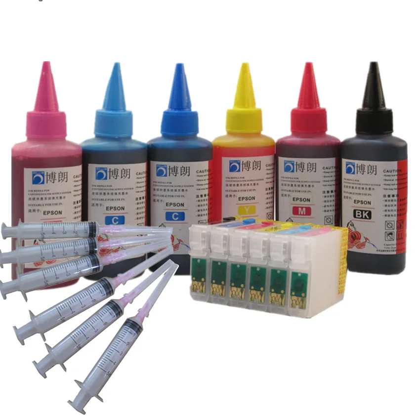 Billige T0791 T0796 79 tinte patrone refill tinte kit für Epson Stylus Photo 1400 1500 watt P50 Artisan 1430 PX650 PX660 PX660 + Drucker