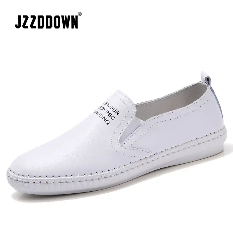 ladies white boat shoes