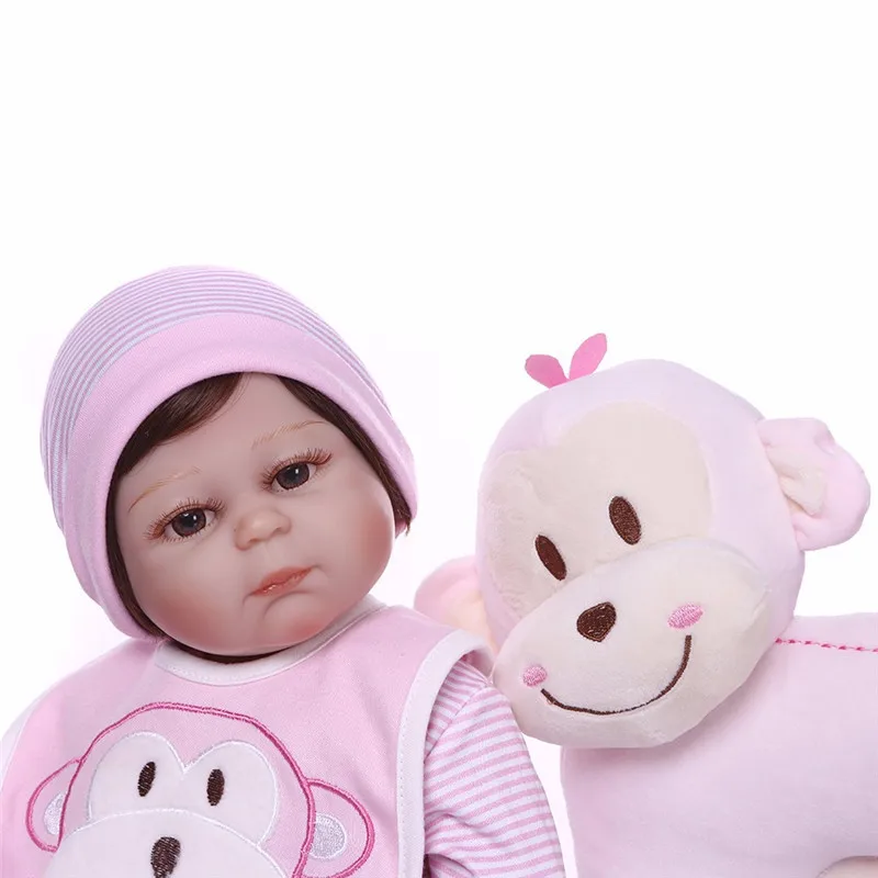 NPK Bebe Reborn 55 см силиконовая кукла детская игрушка для купания Реалистичная Детская