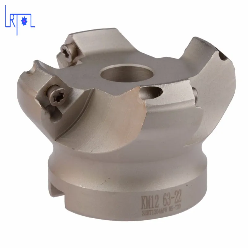 

4flute KM12-63-22 45 Degree Shoulder Mill Cutter Head for SEHT1204