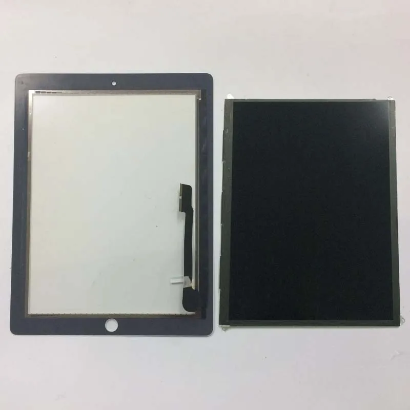 Black / White For iPad 4 4th Gen A1458 A1459 A1460 Touch Screen Digitizer Sensor Glass + LCD Display Screen Panel Monitor