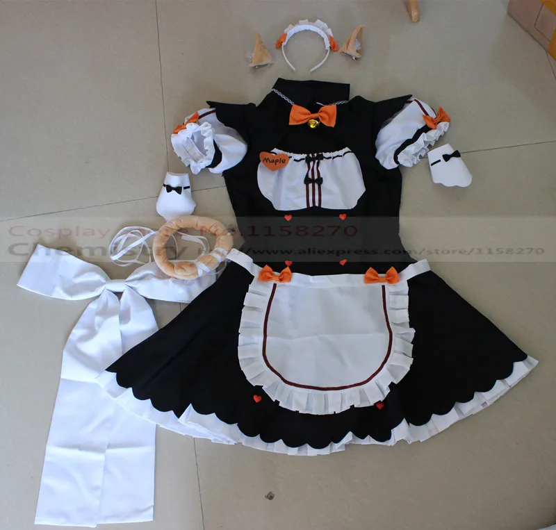 Nekopara Maple Косплей Костюм |