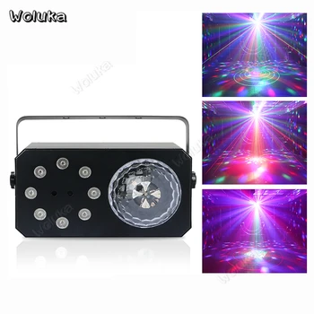 

3-in-1 laser Beam Light Pattern Dyeing Effect Rotating Magic Disco Ball light flash DJ Stage lighting bar nightclub CD50 W01