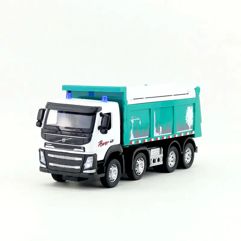 

Free Shipping/1:50 Scale/Diecast Model/Volvo Dump Truck/Engineering Car/Sound & Light/Educational Collection/Gift For Children