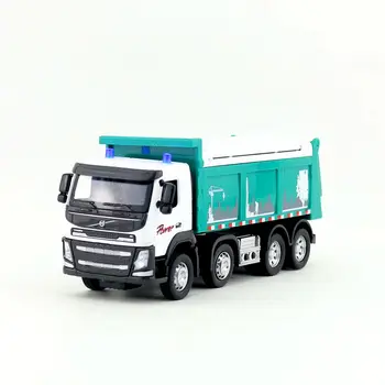 

Free Shipping/1:50 Scale/Diecast Model/Volvo Dump Truck/Engineering Car/Sound & Light/Educational Collection/Gift For Children