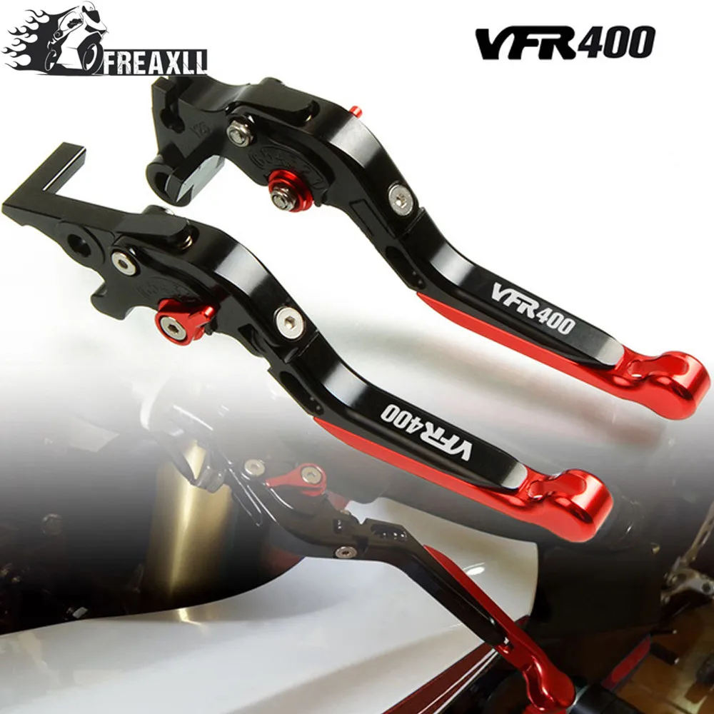 CNC motocicleta de aluminio de palancas de embrague de freno ajustable extensible plegable para Honda VFR400 VFR 400, 1989, 1990, 1991, 1992