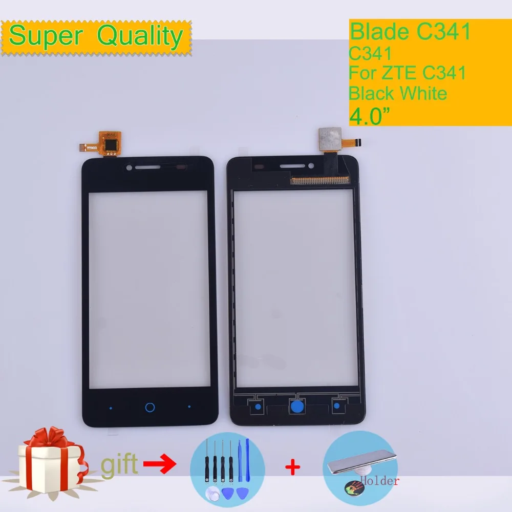 Для ZTE Blade C341 C 341 сенсорный экран дигитайзер панель объектив переднее внешнее ЖК