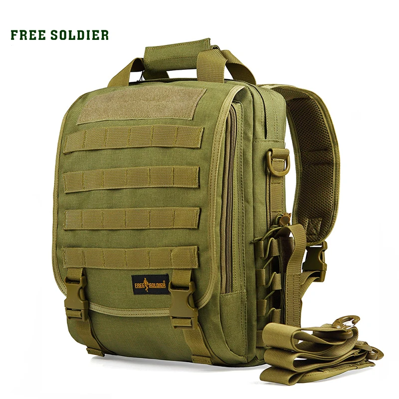 FREE SOLDIER Тактический рюкзак для альпинизма и бивака, путешествия мужской и женский многофункциональный рюкзак на плечах сумка для компьютеров через плечо размером 14 дюймов Free SoldierYKK молния 1000D cordura