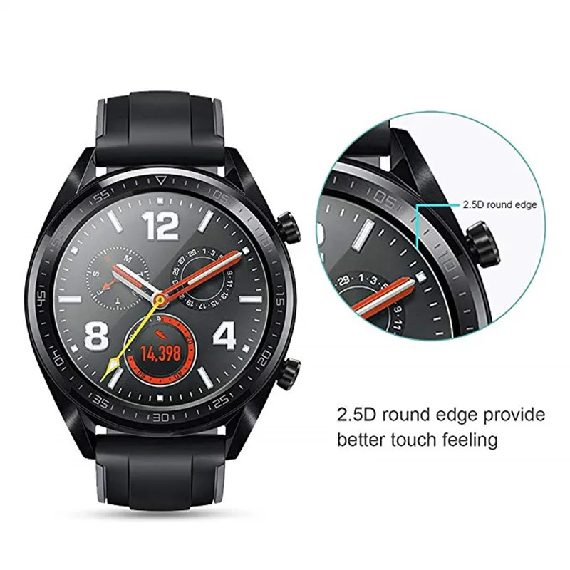 2 шт., закаленное стекло для huawei Watch GT 46 мм 42 мм, Защитная пленка для экрана, защита от взрыва и царапин