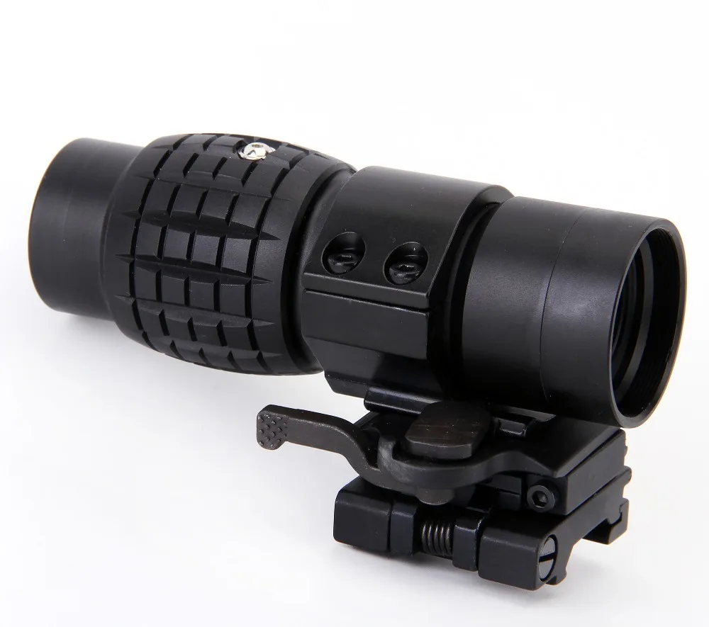

Tactical 3X Magnifier Scope Optics Scopes Riflescope Fits Aimpoint Sight with Flip To Side Picatinny Weaver Rail Mount