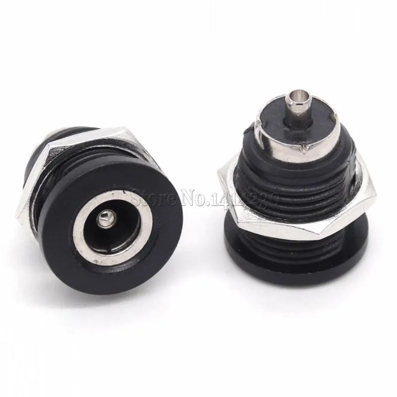 

50Pcs 5A Electric Car Charging DC Jack Large Current Power Outlet For Instrument Female Panel Mount Connector 5.5mm 2.1mm