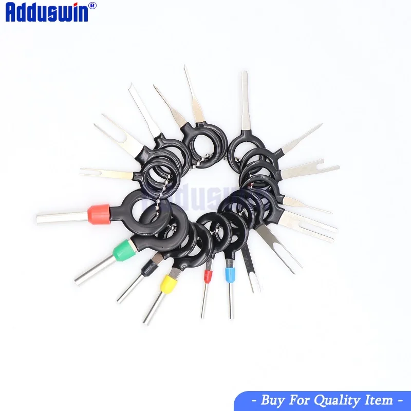 

New!18 pcs Auto Car Plug Circuit Board Wire Harness Terminal Extraction Pick Connector Crimp Pin Back Needle Remove Tool Set