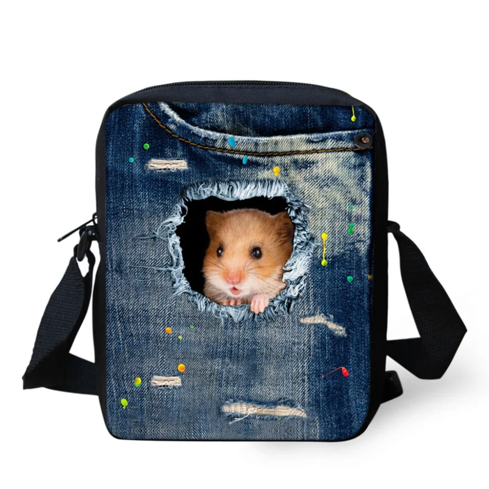 

3D Animal Print Handbags Purse Women Men Crossbody Small Shoulder Travel Bags