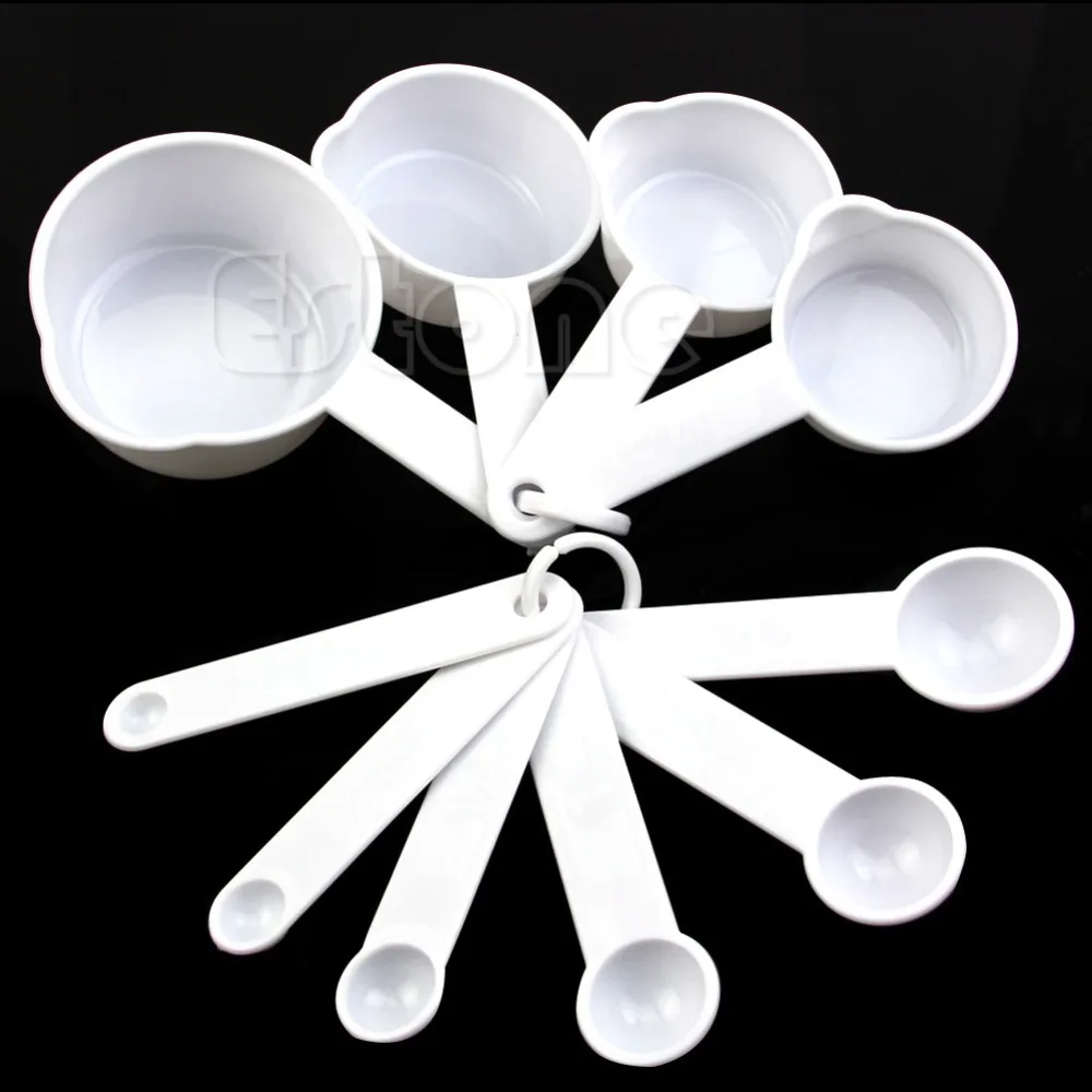 10Pcs Plastic Measure Measuring Spoon Cup Tablespoon Set Tools For