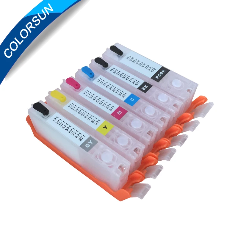 

1set Refillable ink cartridge PGI270 CLI271 For Canon PGI-270 CLI-271 PGI-270XL CLI-271XL for Canon PIXMA MG7720 TS9020 TS8020