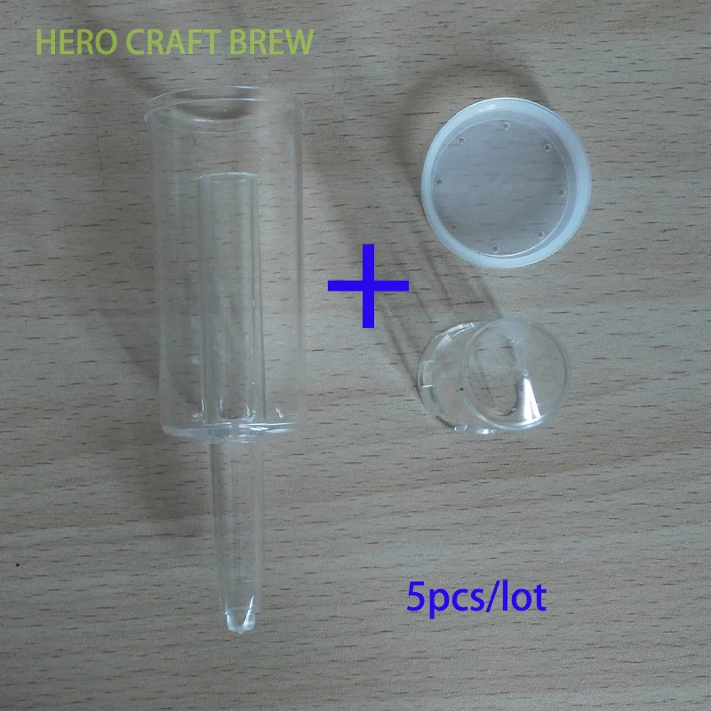 5-PACK 3-PIECE AIR LOCK Ferment Carboy Bucket Air Lock для домашнего пивоварения пива вина MOONSHINE hero craft BREW