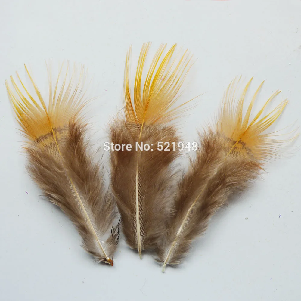 2015! 50pcs Pheasant feathers 4 9cm Natural Color Cheap Chicken