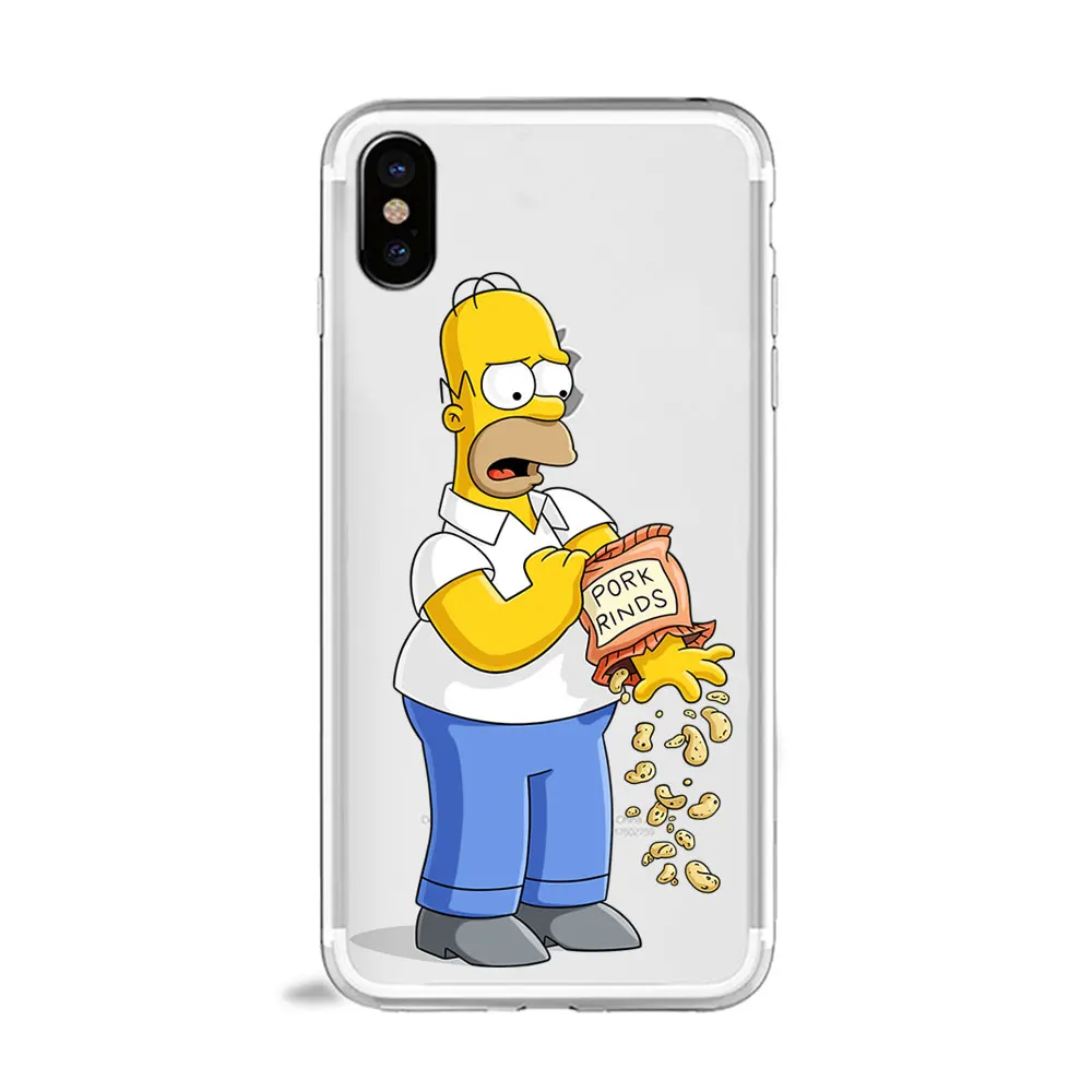 Homer J Simpson смешной Барт Симпсон Coque мультфильм чехол для телефона для huawei p30 p20 p10 lite P8 P9 mate 10 20 lite ТПУ силиконовый чехол - Цвет: tpu A1262