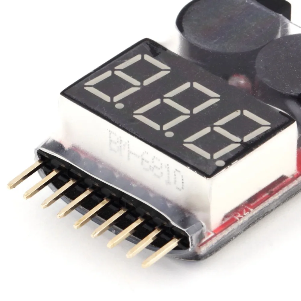 Testeur Tension Batterie Lipo 1-8S Alarme Sonore 2 en 1