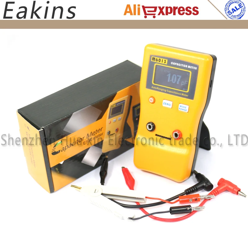 Free shipping High precision 1 Capacitance Meter digital display M6013 automatic measurement 0